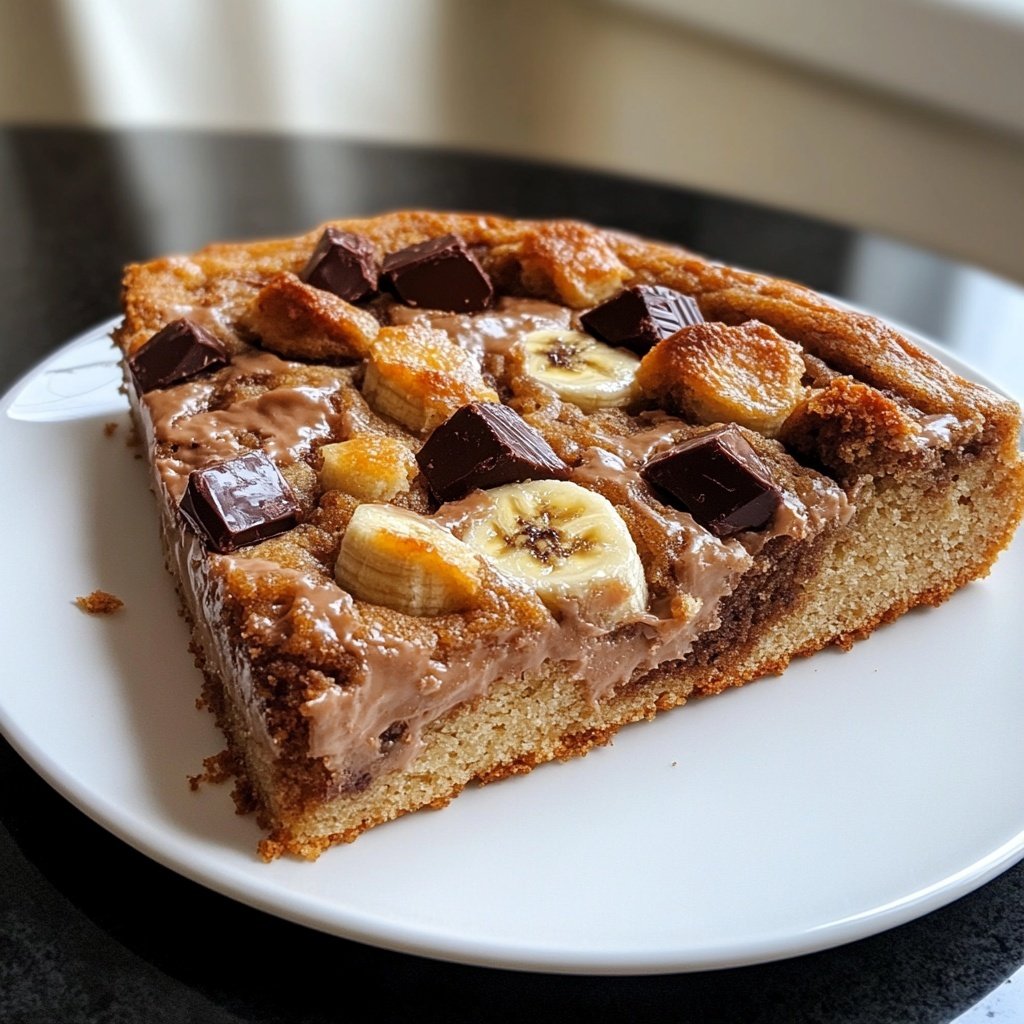 Bananenkuchen mit Schokolade