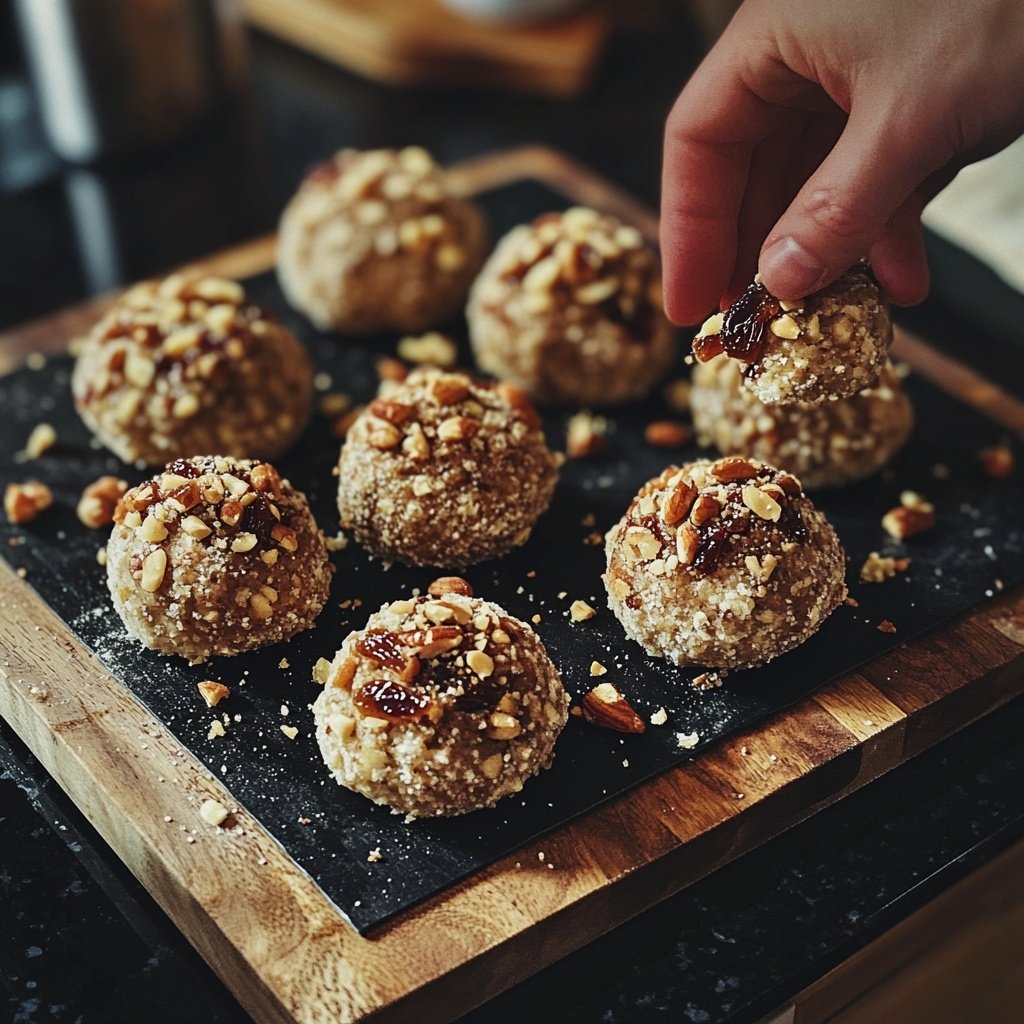 Protein Bällchen mit Dattelpaste