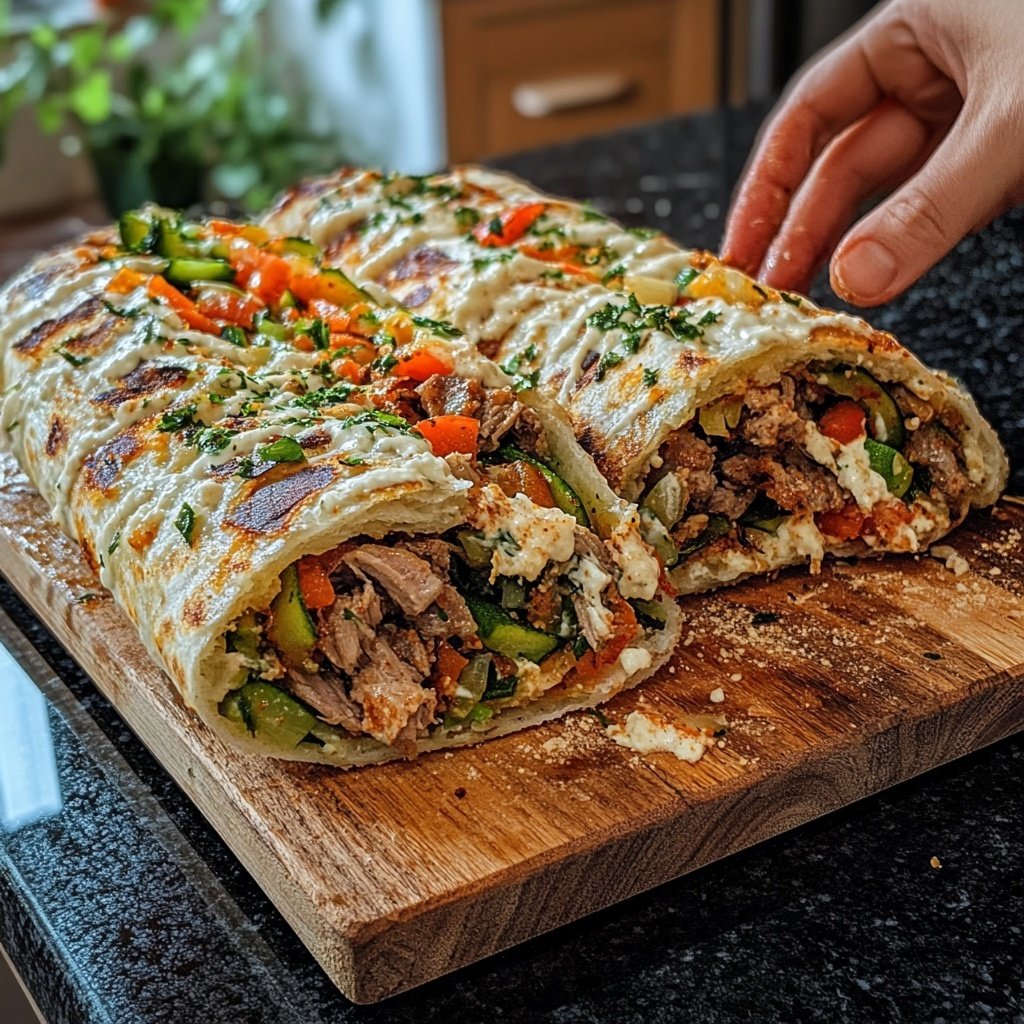 Klassischer Döner Kebab wie vom Imbiss